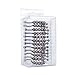 Moldiy Bathroom Shower Curtain Hooks Novelty Shower Double Glide Shower Rings, Set of 12