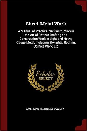 Sheet Metal Work A Manual Of Practical Self Instruction In The