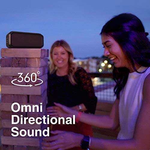 Divoom Outdoor2 Portable Rugged Stereo Water Resistant Wireless Bluetooth Speakers, 15W 12Hours playtime (Black) - Thumbnail 2