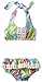 Mud Pie Baby-girls Newborn Lily Pad Bikini
