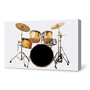 Canvas Wall Art for Living Room,Bedroom Home Artwork Paintings Drumset Ready to Hang - 12x18 inches