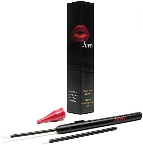 Juviv Disposable, Retractable, Easy-to-Use Lip Brush | Stop Wasting Make-up | Get That Hard To Reach Lipstick & Lip Gloss From The Bottom of The Tube!