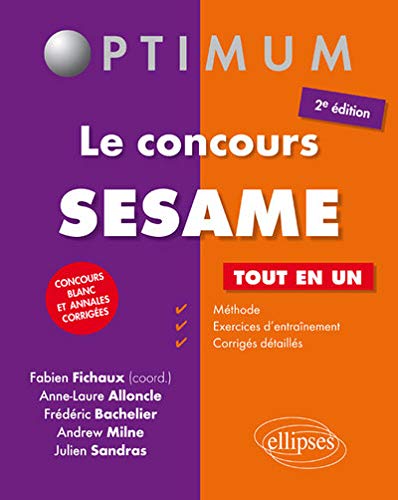 Le Concours SESAME Tout en Un Concours Blanc et Annales Corrigées by (Paperback)