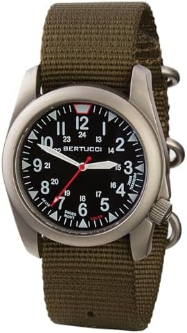 Amazon.com: BERTUCCI® 42 mm Titanium Field Watch - D-3T RETROFORM