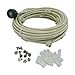 Pre- Assembled Misting System - Cools temperatures by up to 30 Degrees - Brass/Stainless Steel Misting Nozzles - for Patio, Pool and Play Areas (48 FT - 12 Nozzles)