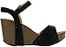 Refresh Mara-06 Womens Ankle Strap Comfort Wide Band Platform Wedge Sandals, Black, 8
