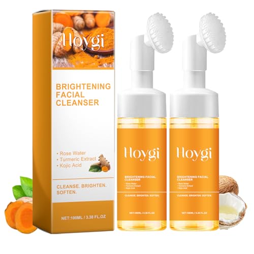 HOYGI Turmeric Face Wash with Brush, Turmeric Foaming Facial C... 41dllXLxqbL