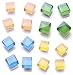 16-Set Refrigerator Magnets Fridge Magnets Office Magnets Kitchen Magnets Cute Fun Decoration Yellow Green Blue Orange (16 Glass)