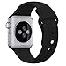 Soft Silicone Sport Style Replacement Iwatch Strap for Apple Wrist Watch (Black 38mm)