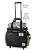 Rolling Dog Travel Bag - Week Away Tote With Wheels For Med And Large Dogs (Black)