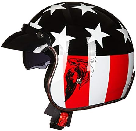 レトロなオートバイハーレーハーフヘルメット Absハーフカバーオートバイスクータークルーザーチョッパーモペットレトロヘルメット 男性と女性フォーシーズンズユニバーサルヘルメットdot承認 全店販売中
