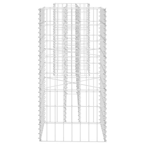 H-förmiger Gabionen-Pflanzkorb Stahldraht 260x40x80 cm – Bild 5