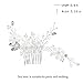 Unicra Silver Wedding Flower Hair Combs Bridal Wedding Hair Accessories for Brides and Bridesmaids