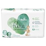 Pampers Pure Protection Disposable Baby Diapers, Size 2, 32 Count