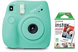 FujiFilm Instax Mini 7+ Seafoam Green Bundle (10 Film Pack)