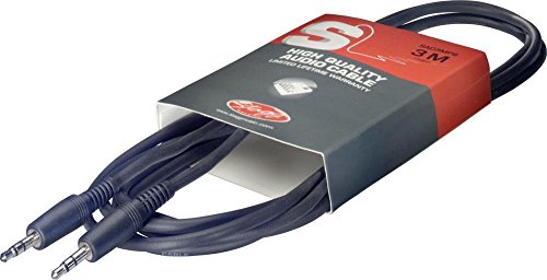 Stagg SAC3MPS Mini Jack to Mini Jack Audio Cable, 3m