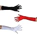 Black Costume Gloves (Elbow Length) - Adult Teen Halloween Cosplay Party