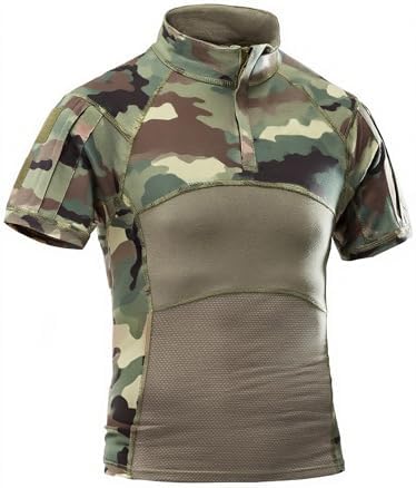 AKARMY Men's Military Short Sleeve T-Shirt, Tactical Cargo