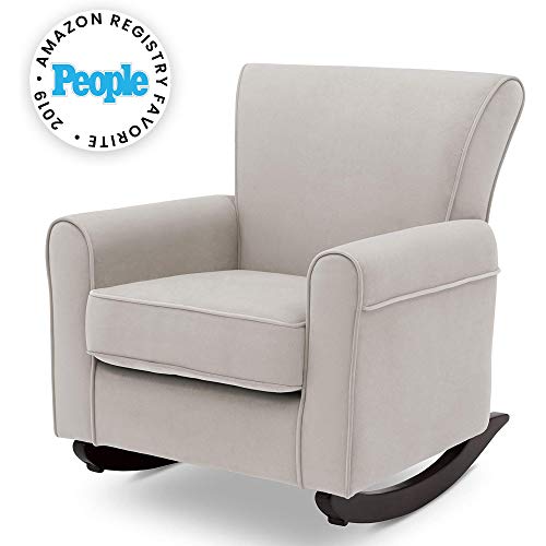 Delta Children Lancaster Rocking Chair Featuring Live Smart Fabric, Linen