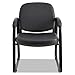 Alera Genaro Series Faux Leather Half-Back sled Base Guest Chair, 25