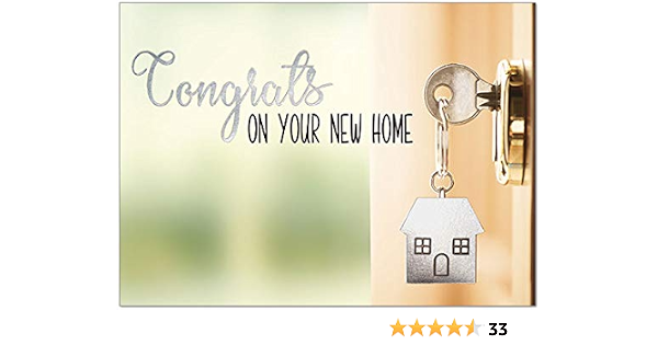25 Cartes De Congrats On Your New Home Cle De Nouvelle Maison 26 Enveloppes Blanches Melange Fsc Amazon Ca Fournitures Pour Le Bureau