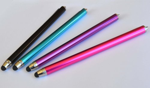 Bargains-Depot-Black-Blue-Purple-Pink-4-pcs-4-in-1-Bundle-Combo-Pack-SILM--ACCURATE--FINE-POINT--THINNER-BARRE