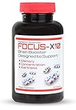 #1 Nootropic Brain Supplement, FOCUS -X10. Supports Mental Clarity - Focus - Memory - Improve Mental Performance. Proprietary blend of St. John's Wart. L-Glutamine, and Vinpocetine!!!