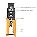 Coaxial Crimping Stripping Tool, Proster Wire Terminal Crimper with Wire Stripper Cutter And 15 F-Type Connector Adjustable Connector F/BNC/RCA Cable Coaxial/ Network/ UTP/STP Cable RG 59/ 6 RG 7/11