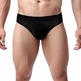 Avidlove Men Underwear Hollow-Out Buttocks Elastic Briefs Smooth Thongs