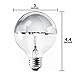 Sterl Lighting - Pack of 3 G25 Half Chrome Silver Bowl Globe Shape Incandescent Light Bulb - 60 Watts - 120 Volts - E26 Medium Base - 2700K - 500 Lumens