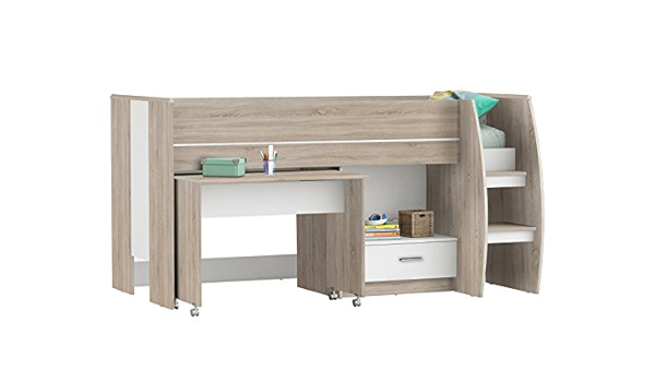 möbelando Nevera Cama Litera Escritorio habitación de los ...