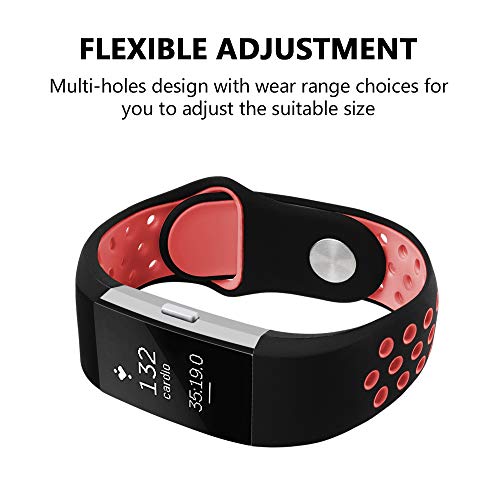 image for iGK Silicone Replacement Bands Compatible for Fitbit Charge 2, Adjusta