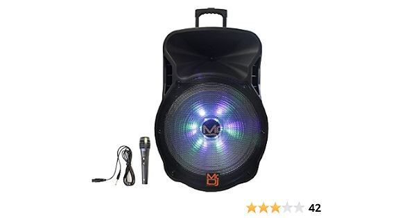 Bocina 8 pulgadas Kaiser Luz Neon Bluetooth 5,000 watts