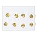 Pokemon Gym Badges - Kanto Gen 1 (Gold Trim)