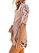 Famulily Women's Boho Floral Print Flare Sleeve Tie Waist Romper Jumpsuit Beachwear(M,Muti)