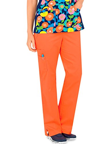 Allure by White Cross Women's Yoga Elastic Waistband Scrub Pant X-Small Tangelo