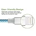 Lightning Cable, 3Pack 3FT 6FT 10FT Nylon Braided Charging Cable Cord Lightning to USB Cable Charger Compatible with iPhone 7/ 7 Plus/6/6s/6 plus/6s plus/ 5s/5c, iPad, iPod and More (White Blue)