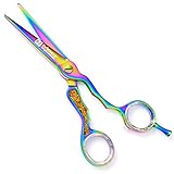 Mac Professional Titanium Barber Razors Edge Hair Cutting Shears 6" Mac Brand -14117