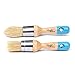 Bartsh Chalk & Wax Paint Brush for Furniture - Painting or Waxing - Dark & Clear Soft Wax - Milk Paint, Home Decor, Stencils - Natural Pure Bristles I 3 Pieces