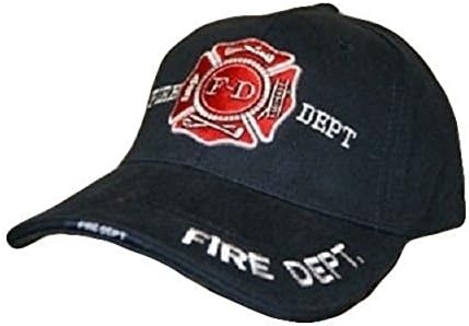 Infinity Superstore Navy Blue Fire Fighter FD Department Fighters Emblem Hat Cap