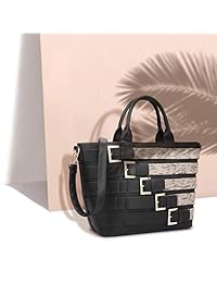 Bolso de mano grande de mujer con asa superior Bolso de hombro con diseño de hebilla decorativa