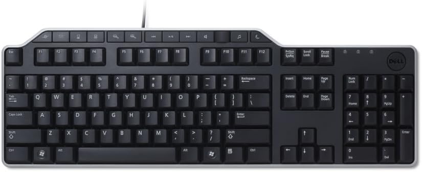 Dell Keyboard US/European Layout Wired USB Standard Full Size Office Computer