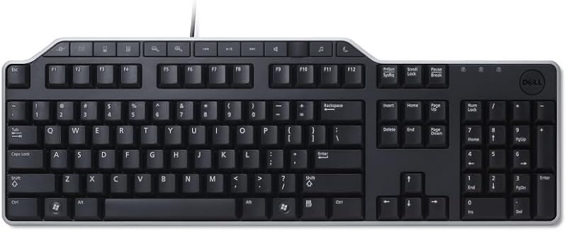 Dell Keyboard US/European Layout Wired USB Standard Full Size Office Computer