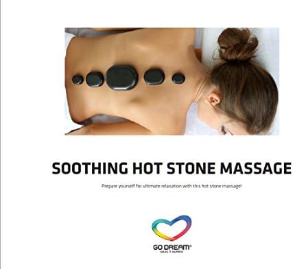 Soothing Hot Stone Massage in New York Experience Gift Card NYC - GO DREAM - Sent in a Gift Package