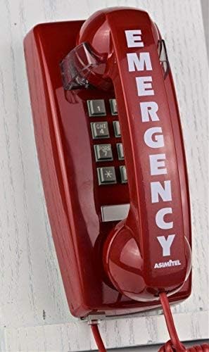 Asimitel Pandu Single-Line Touch-Tone Emergency Wall Phone