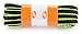 OrthoStep Oval Athletic Black/Neon Yellow Pipe 40 inch Shoelaces 2 Pair Pack