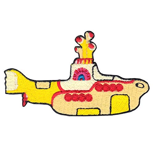 Yellow Submarine DIY Iron On Embroidered Applique Patch