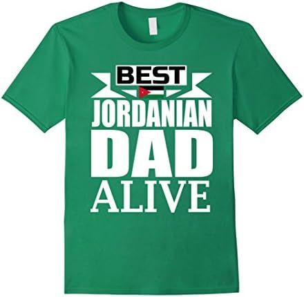 Mens Storecastle: Jordanian Dad Father's Day Jordan Flag T-Shirt Medium Kelly Green
