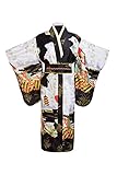 Old-to-new Women's Silk Traditional Japanese Kimono Robe/Bathrobe/Party Robe