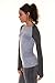 B.BANG Women's Long Sleeve Seamless Running/Yoga Shirt Tops (X-Large, Grey)